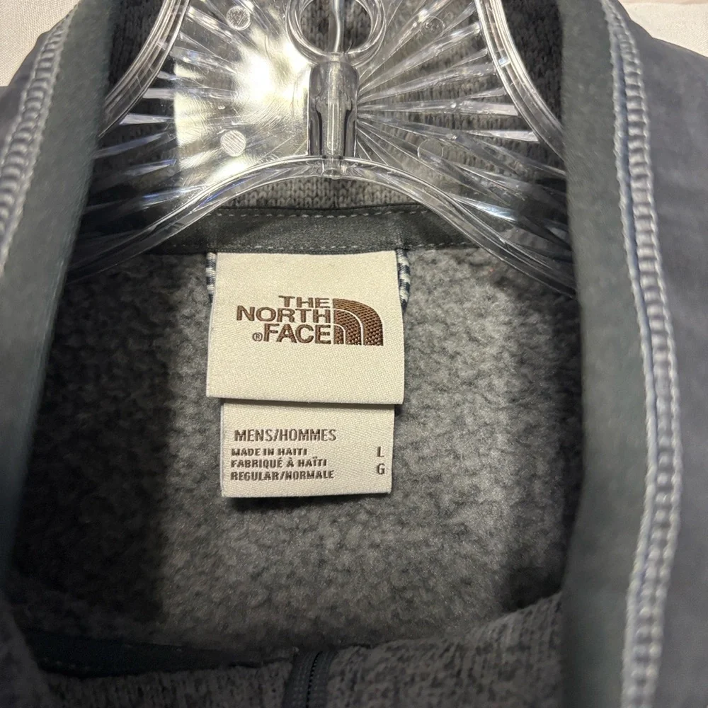 The North Face Men's 1/4 Snap Fleece Pullover L Gray Outdoors Gorpcore Hiking